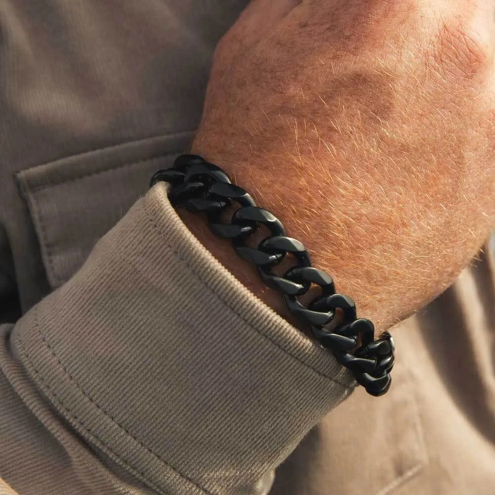 Montana Silversmiths Midnight Cuban Link Bracelet