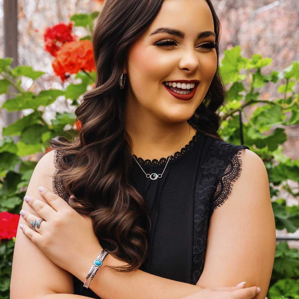 Montana Silversmiths Women's Windswept Legacy Turquoise Bracelet