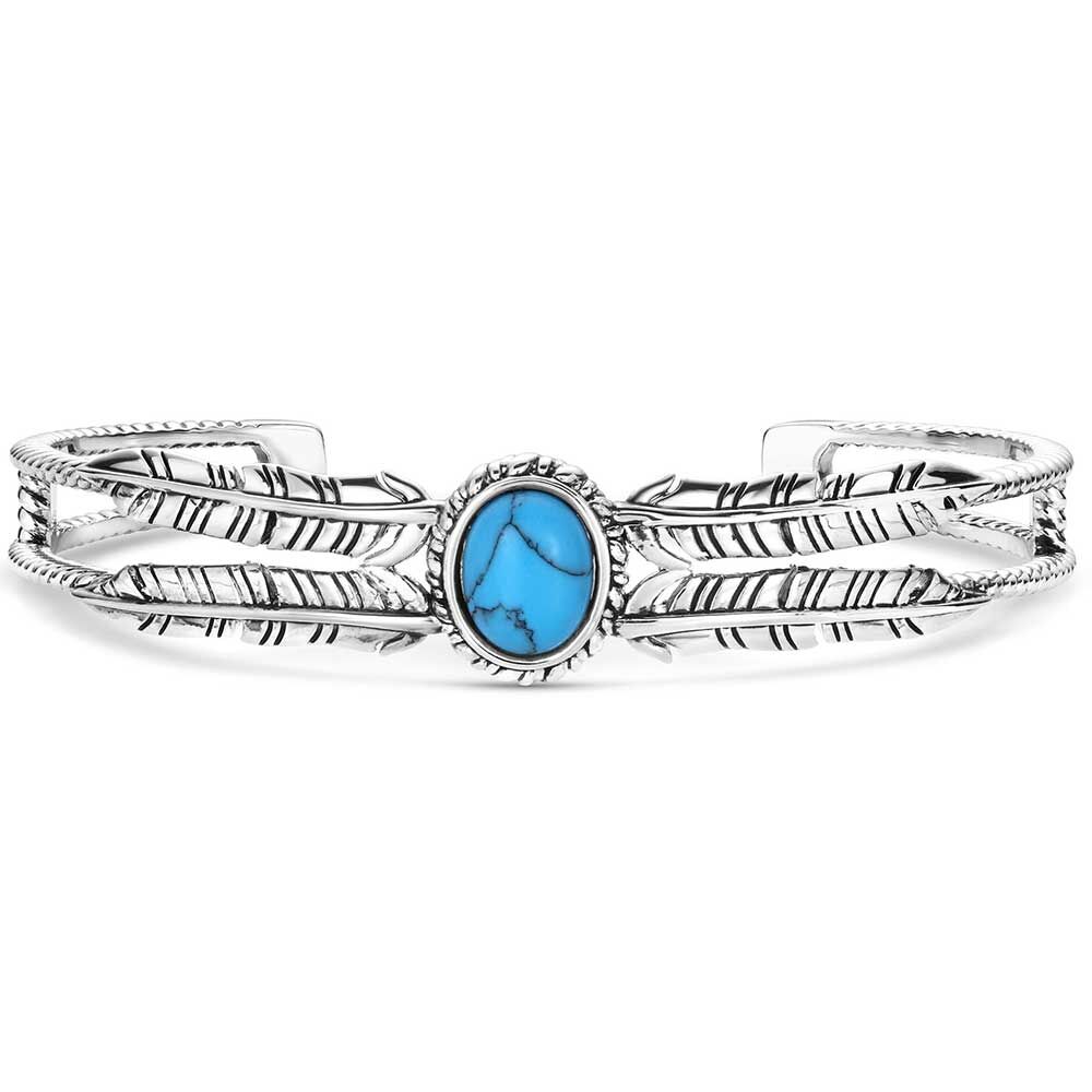 Montana Silversmiths Women's Windswept Legacy Turquoise Bracelet