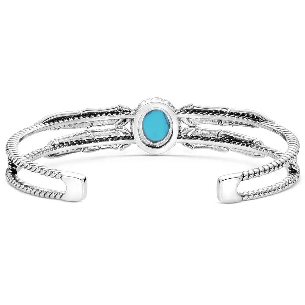Montana Silversmiths Women's Windswept Legacy Turquoise Bracelet