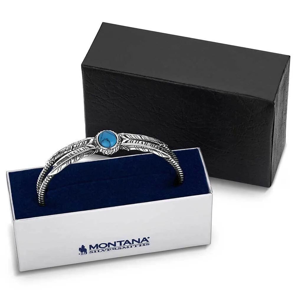 Montana Silversmiths Women's Windswept Legacy Turquoise Bracelet