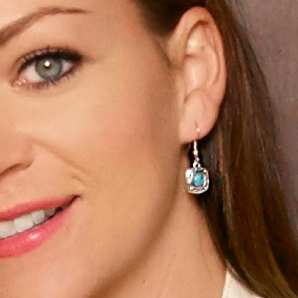 Montana Silversmiths Blue Earth Turquoise Drop Earrings