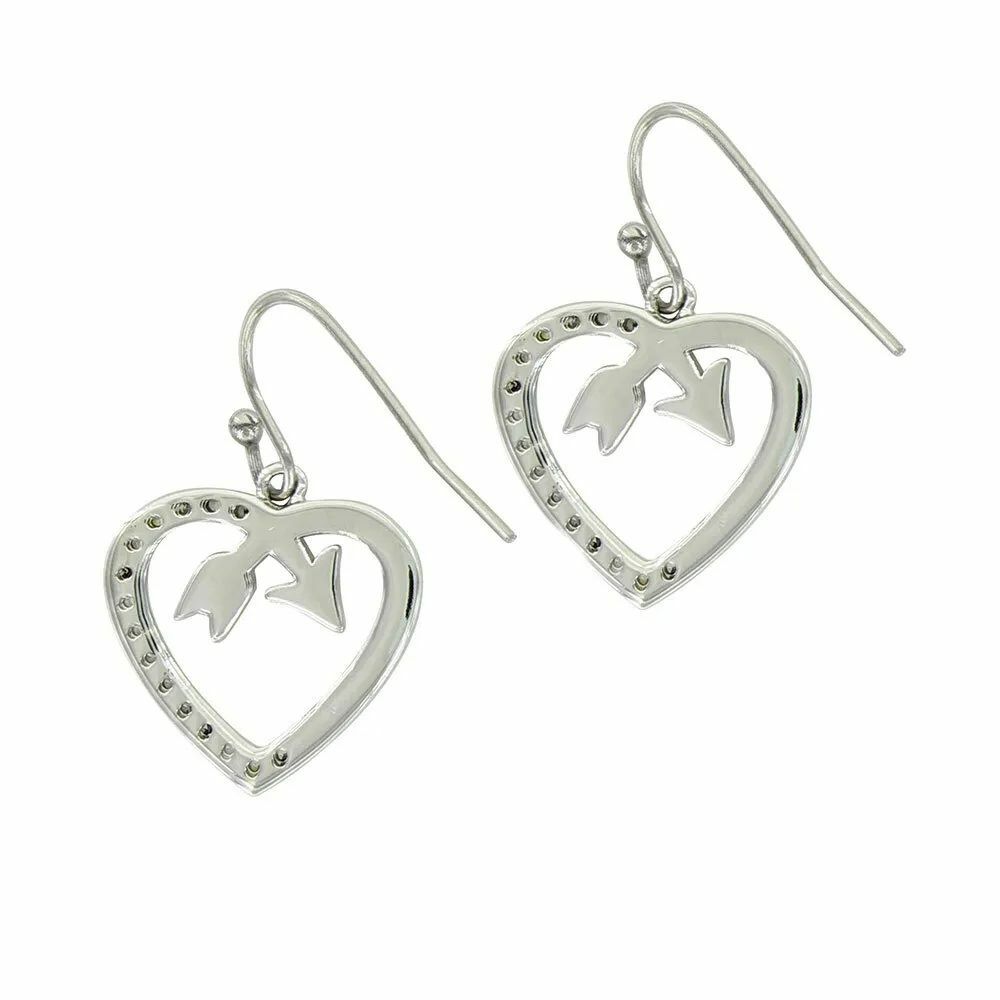 Montana Silversmiths Follow Your Arrow Opal Heart Earrings