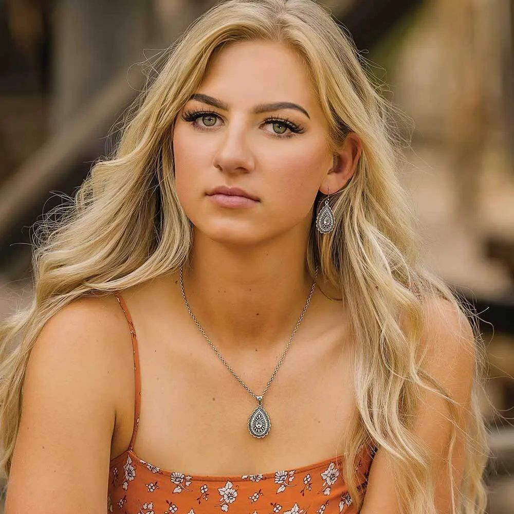 Montana Silversmiths Purely & Primal Teardrop Silver Earrings