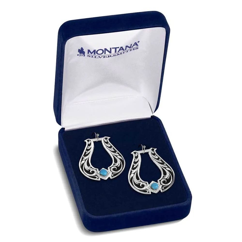Montana Silversmiths Women's Callie's Turquoise Trail Earrings