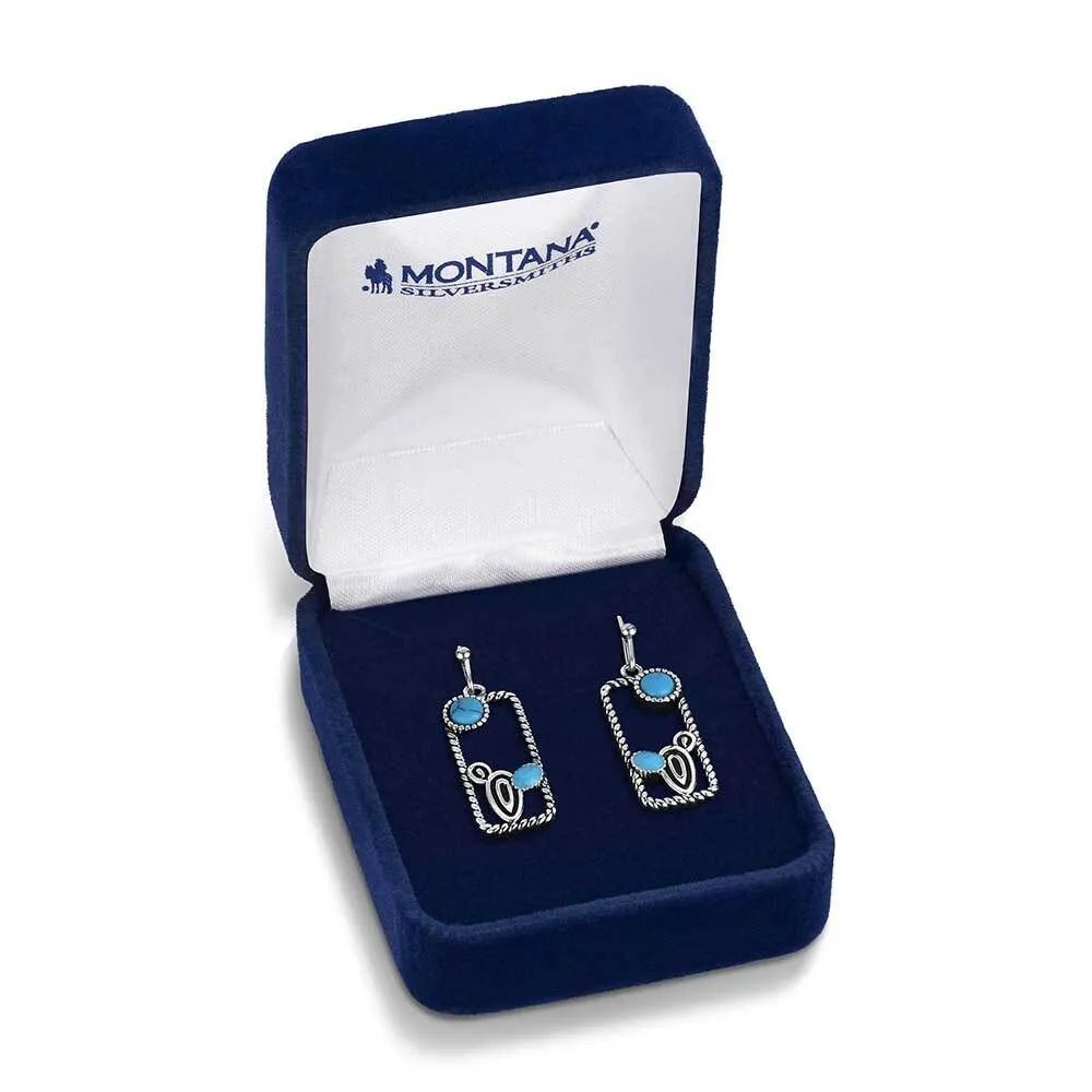 Montana Silversmiths Women's Desert Mirage Turquoise Earrings