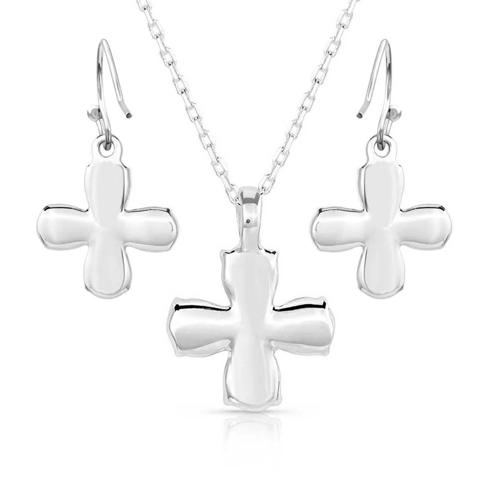 Montana Silversmiths Wildflower Turquoise Jewelry Set