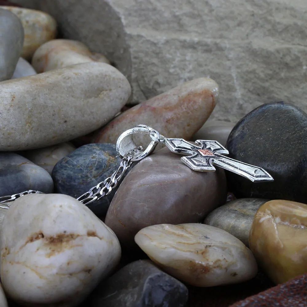 Montana Silversmiths Antique Copper Diamond Cross