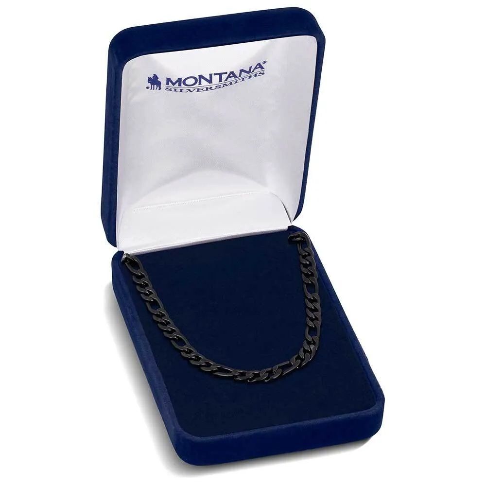 Montana Silversmiths Midnight Onyx Figaro Chain Necklace