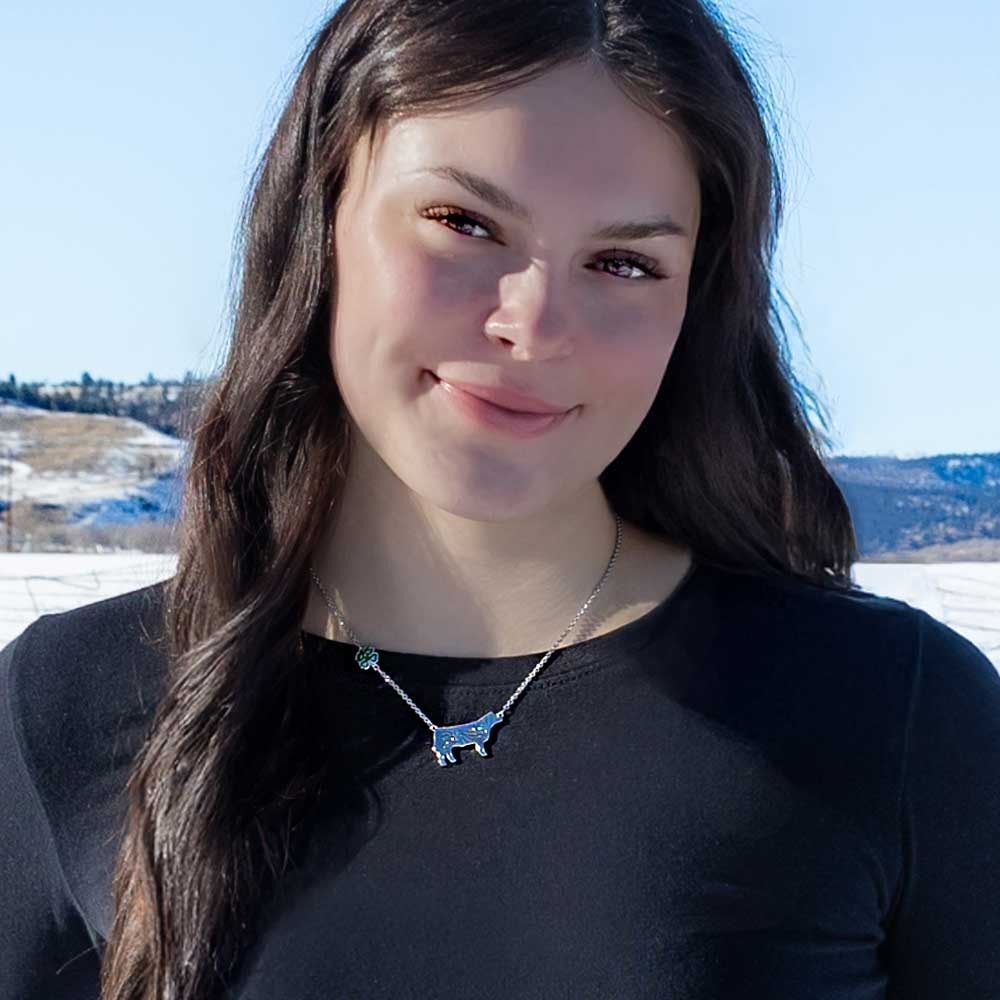 Montana Silversmiths Women's 4-H Steer Showman Necklace