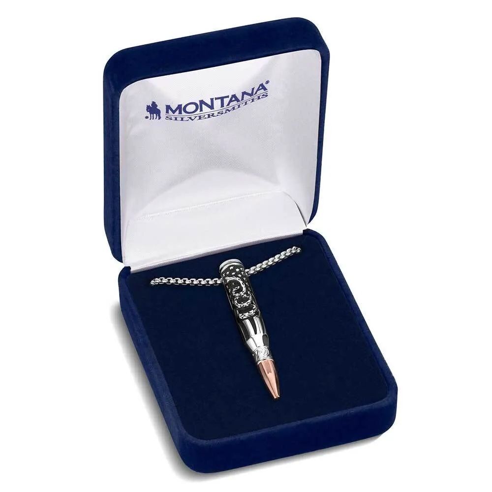 Montana Silversmiths Men's We the People Rifle Bullet Necklace
