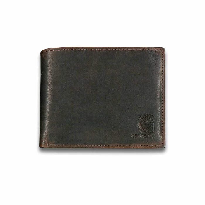 Carhartt Men's Oil Tan Passcase Wallet in Dark Brown