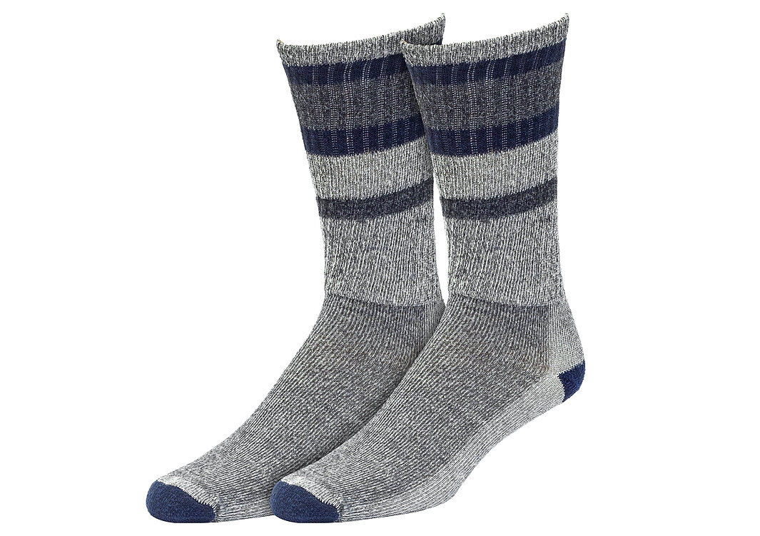 The Railroad Sock Men's Merino Wool Boot Sock 6-Pk in Grey