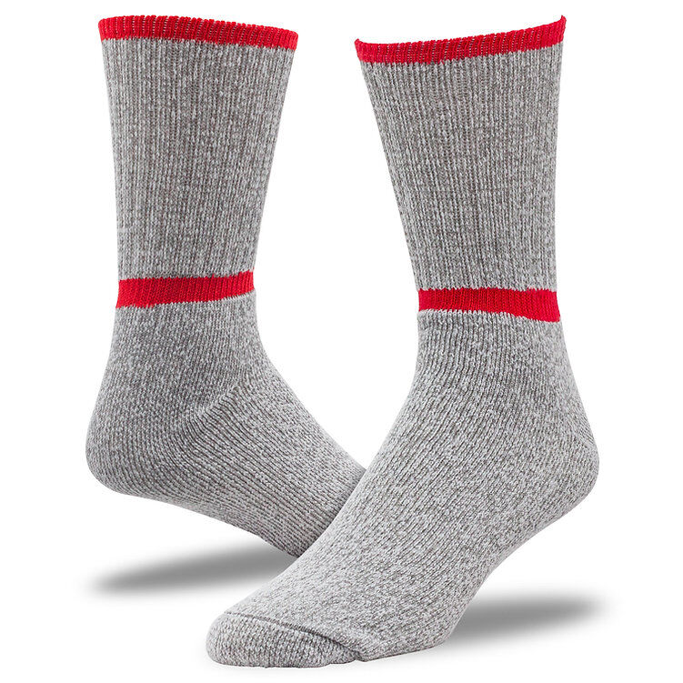The Railroad Sock Men's Crew Boot Sock 6-Pk in Grey