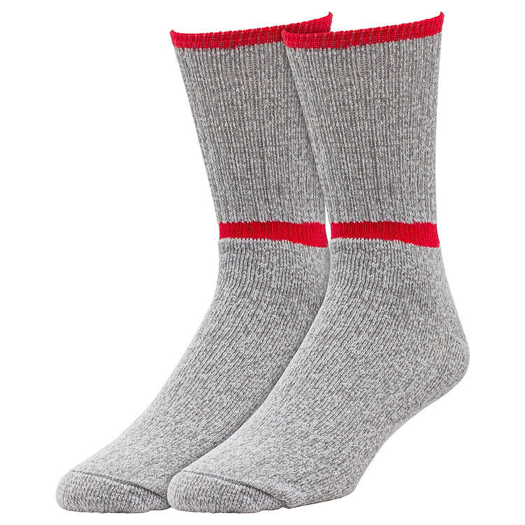 The Railroad Sock Men's Crew Boot Sock 6-Pk in Grey