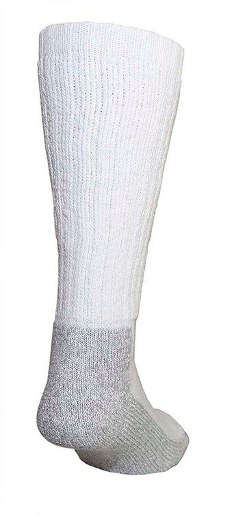 The Railroad Sock Men's Steel Toe Crew Sock 2-Pk in White