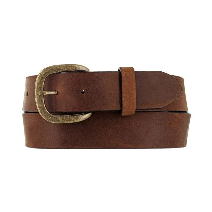 Brighton Men's Justin Work Basic Belt in Bark