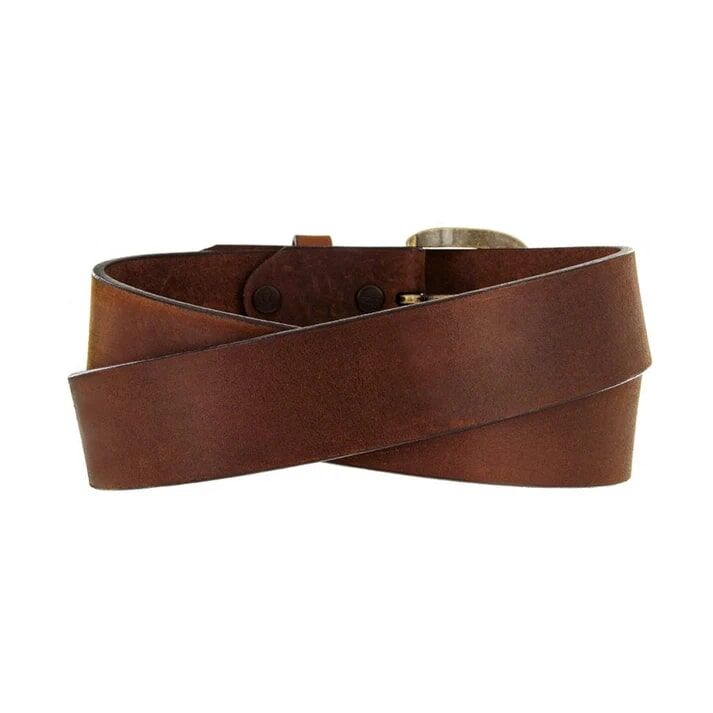 Brighton Men's Justin Work Basic Belt in Bark