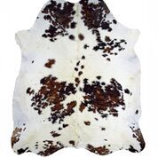 Forever Green Art Tri Color Cowhide Rug