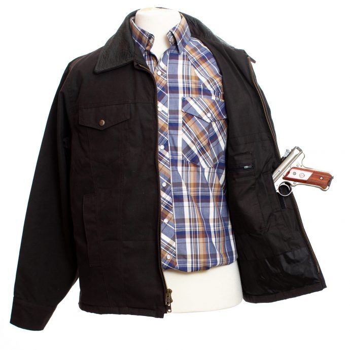 Wyoming Traders Men's Oilskin Conceal Carry Jacket