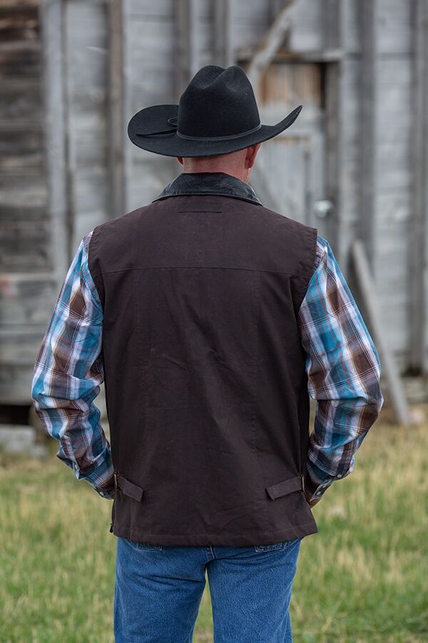 Wyoming Traders Men's Oilskin Conceal Carry Vest