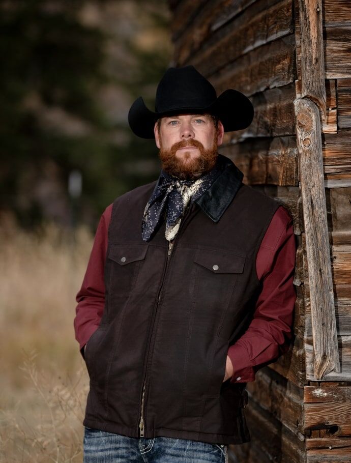 Wyoming Traders Men's Oilskin Conceal Carry Vest