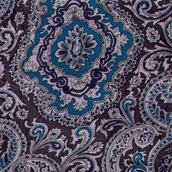 Wyoming Traders Men's Paisley Jacquard Silk Scarf
