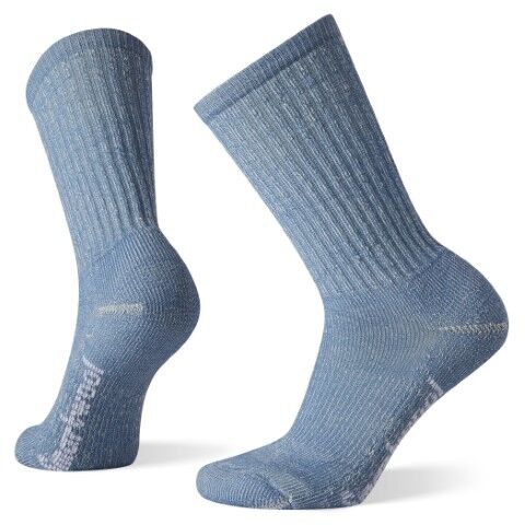 Smartwool Women's Hike Classic Edition Crew Socks in Mist Blue