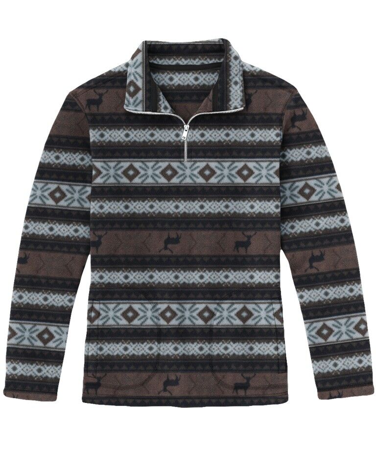 Victory Sportswear Men's Printed Microfleece 1/4 Zip Pullover