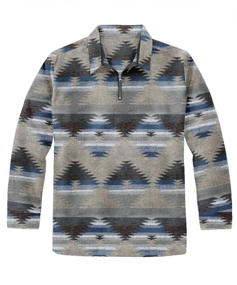 Victory Sportswear Men's Printed Microfleece 1/4 Zip Pullover