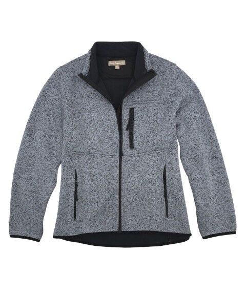 Victory Sportswear Women's Long Sleeve Performance Sherpa Bonded Space Dye Knit Full Zip Jacket