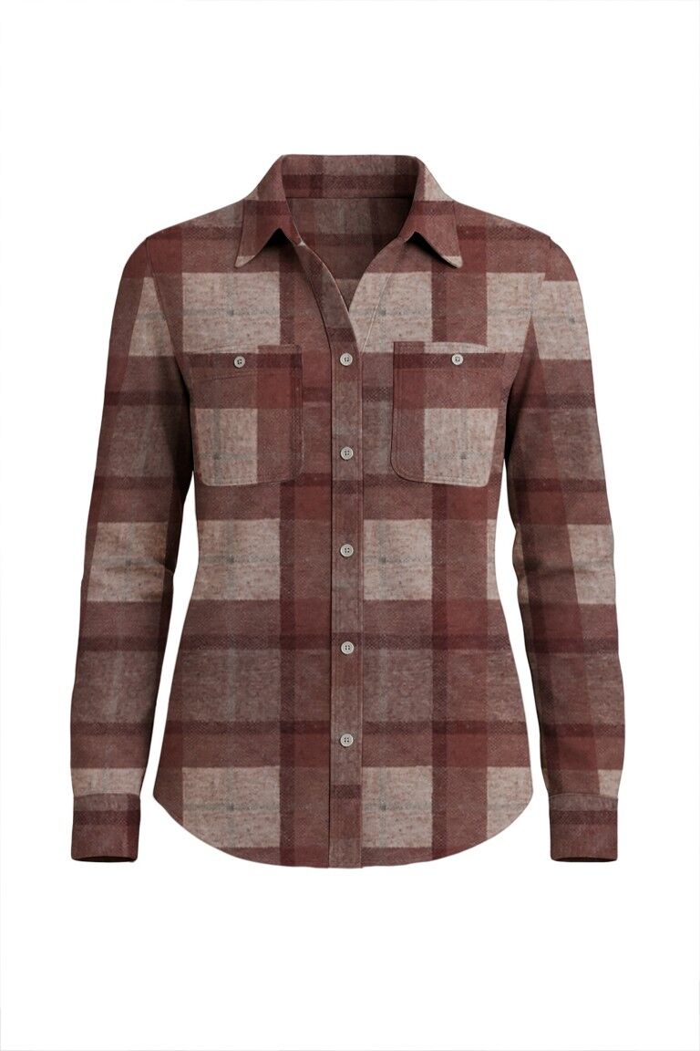 Victory Sportswear Women's Long Sleeve Ultra Soft Flannel Plaid Novelty Shirt