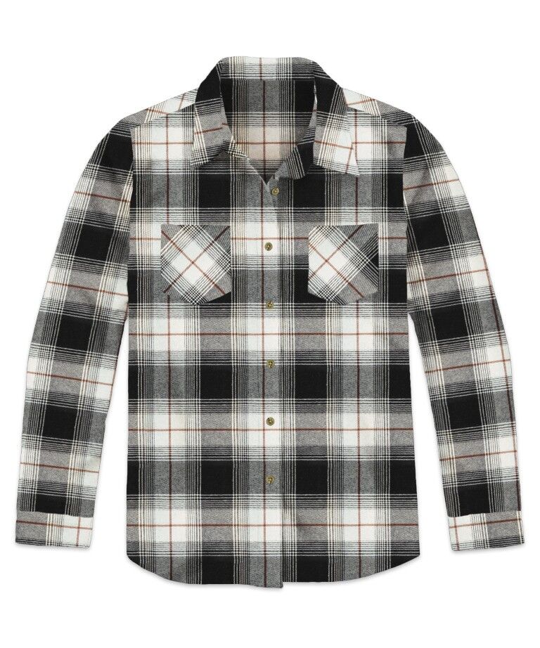 Victory Sportswear Women's Long Sleeve River Wash Flannel Shirt