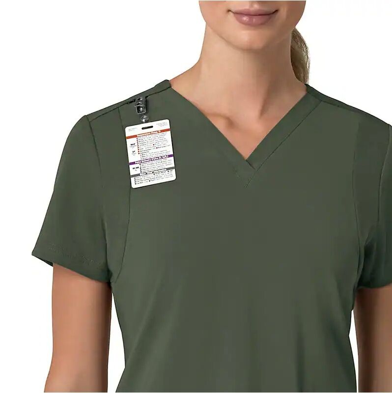 Carhartt Women's Force Cross-Flex Flex Panel V-Neck Scrub Top