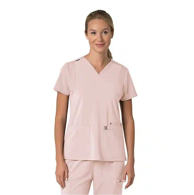 Carhartt Women's Force Cross-Flex Flex Panel V-Neck Scrub Top
