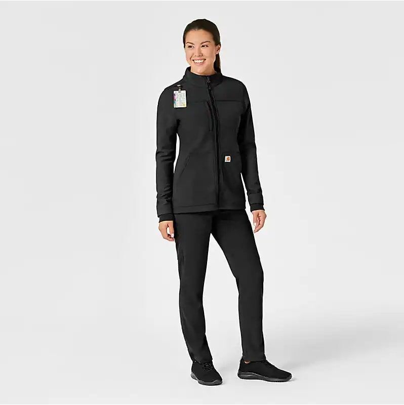 Carhartt Women's Rugged Flex Peak Bonded Fleece Scrub Jacket