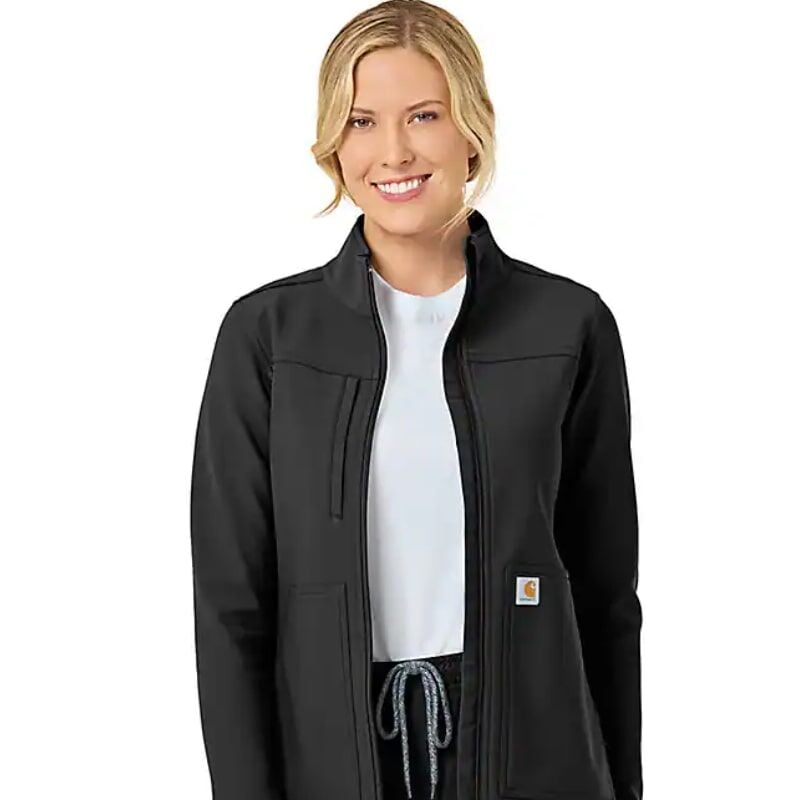 Carhartt Women's Rugged Flex Peak Bonded Fleece Scrub Jacket