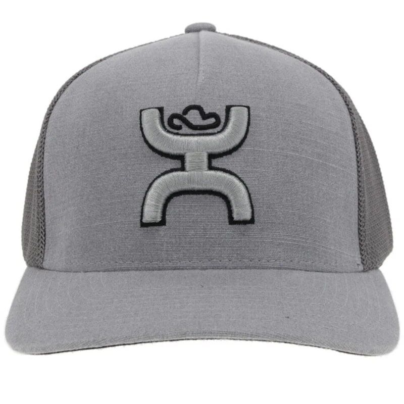 Hooey Men's Coach Flexfit Hat in Grey