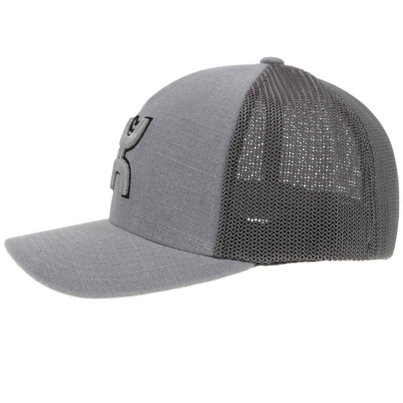 Hooey Men's Coach Flexfit Hat in Grey