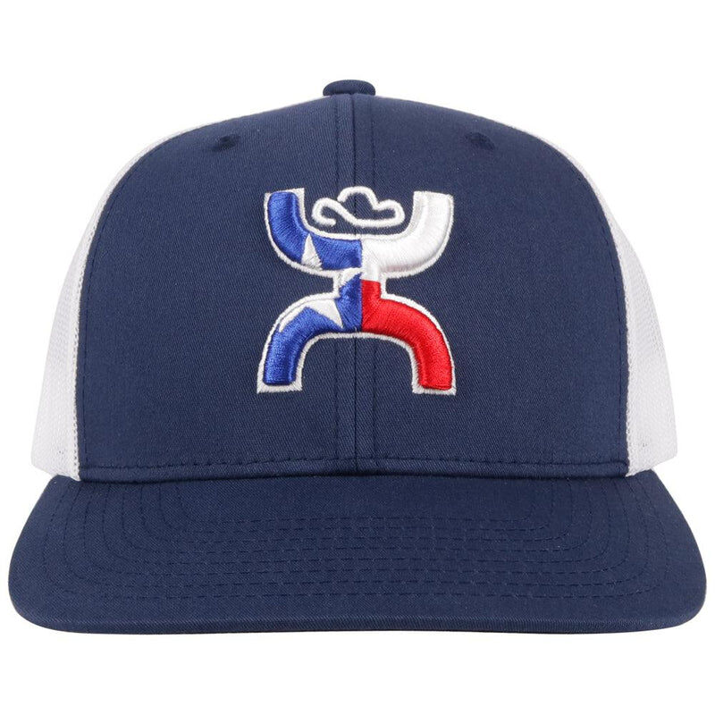 Hooey Men's Texican Hat in Navy/White
