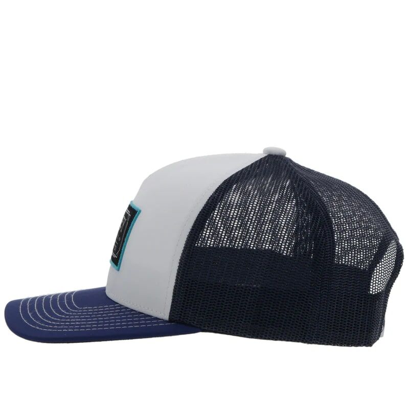 Hooey Men's Doc Hat in White/Navy