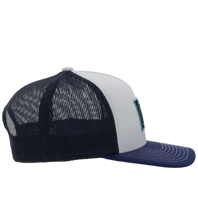 Hooey Men's Doc Hat in White/Navy