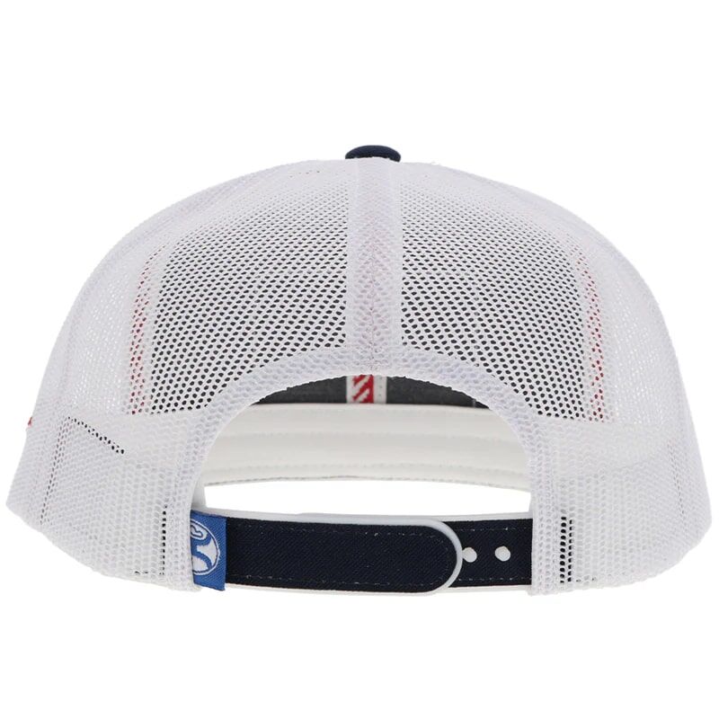 Hooey Men's Liberty Roper Flag Patch Hat in Navy/White