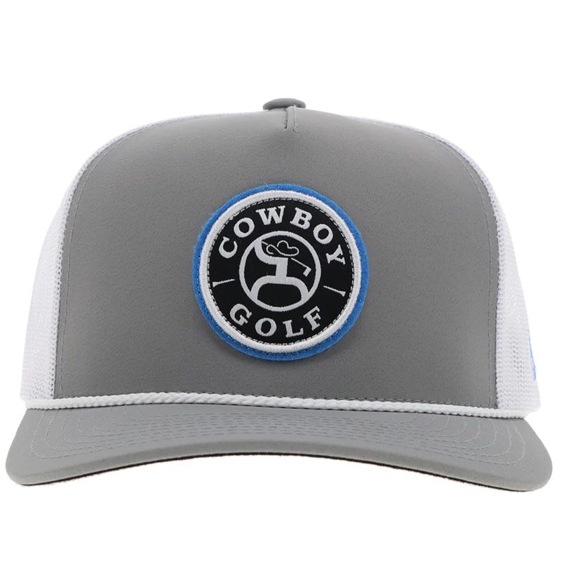 Hooey Men's Cowboy Gold Hat in Grey/White