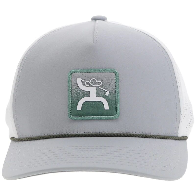 Hooey Men's Cowboy Golf Hat in Grey/White