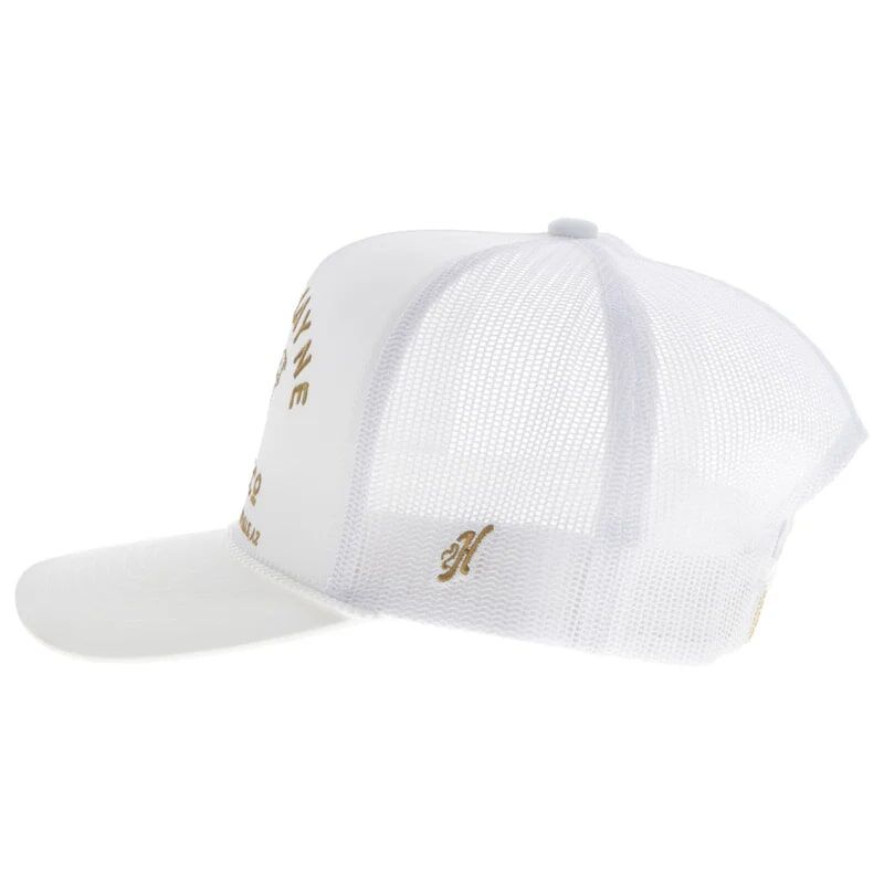 Hooey Men's John Wayne Stitched Logo Hat in White