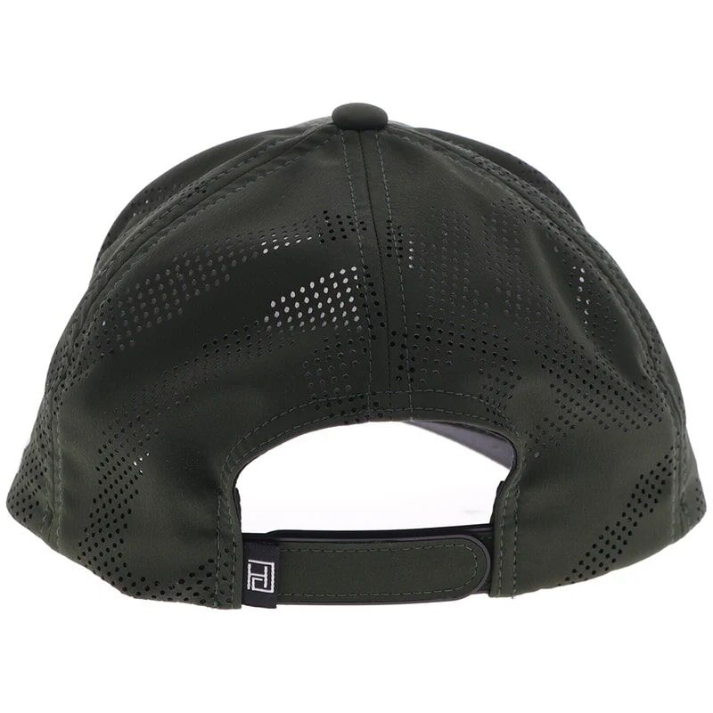 Hooey Men's Cowboy Golf Square Patch Hat in Olive