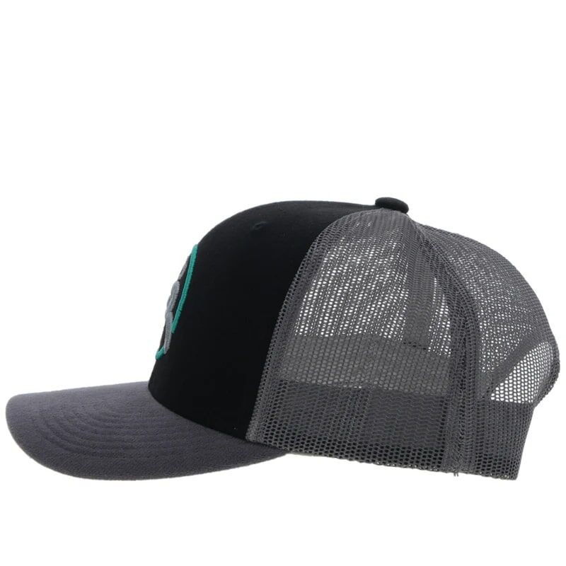 Hooey Men's Strap Roughy Hat in Black/Grey