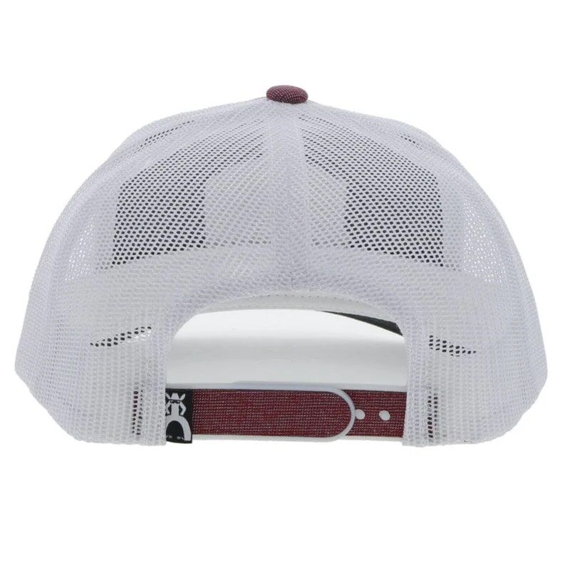 Hooey Men's Punchy Hat in Maroon/White
