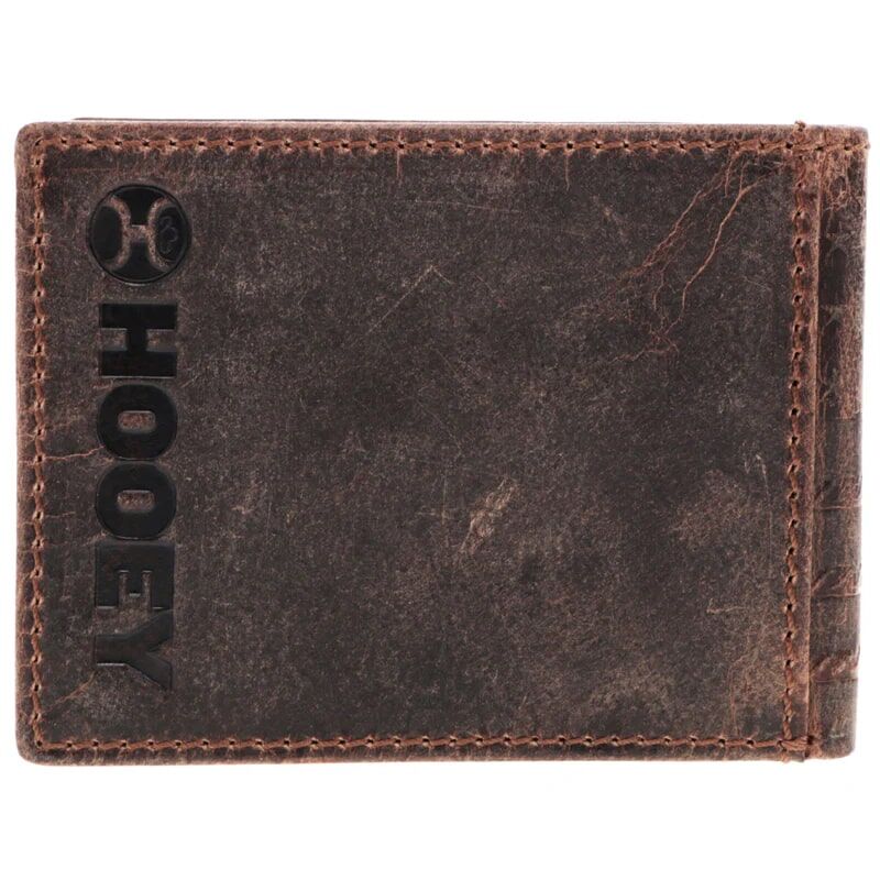 Hooey Men's Liberty Roper Hooey Front Pocket Bifold Wallet in Brown